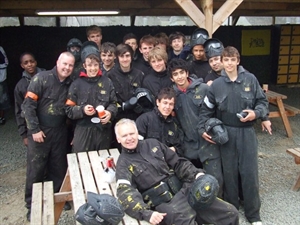 End of season paintballing